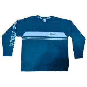 Victoria's Secret Pink Hawaii Sweatshirt Large Pullover Sweater Love